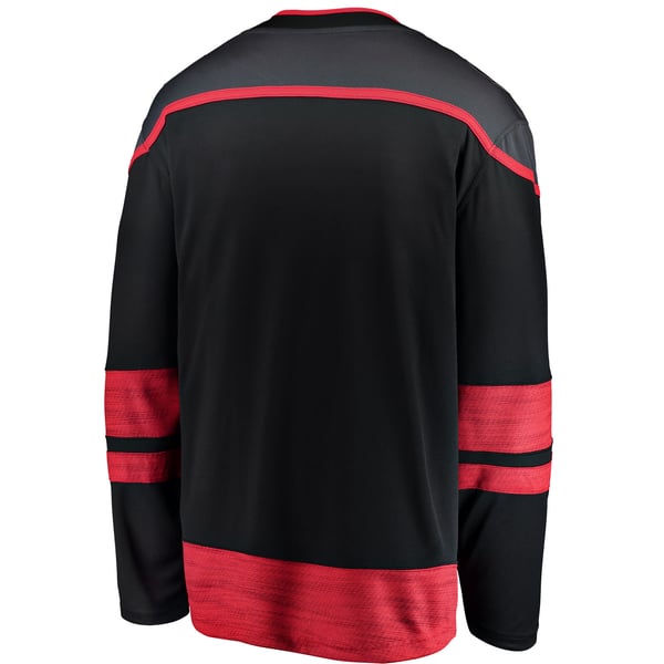 Men's Carolina Hurricanes Fanatics Black Home Breakaway Jersey - Image 4
