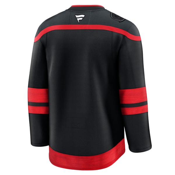 Men's Carolina Hurricanes Fanatics Black Home Premium Jersey - Image 4