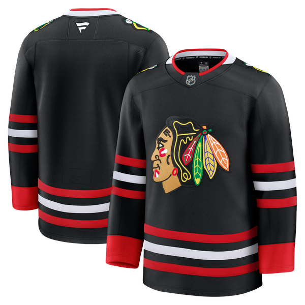 Men's Chicago Blackhawks  Fanatics Black Alternate Premium Jersey - Image 2