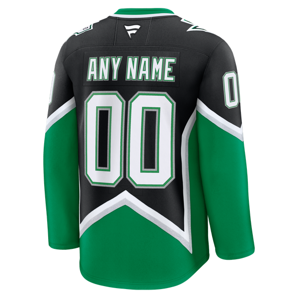 Men's Dallas Stars  Fanatics Black Alternate Premium Custom Jersey - Image 4
