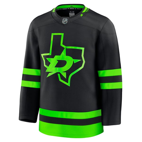 Men's Dallas Stars Fanatics Black Alternate Premium Jersey - Image 3