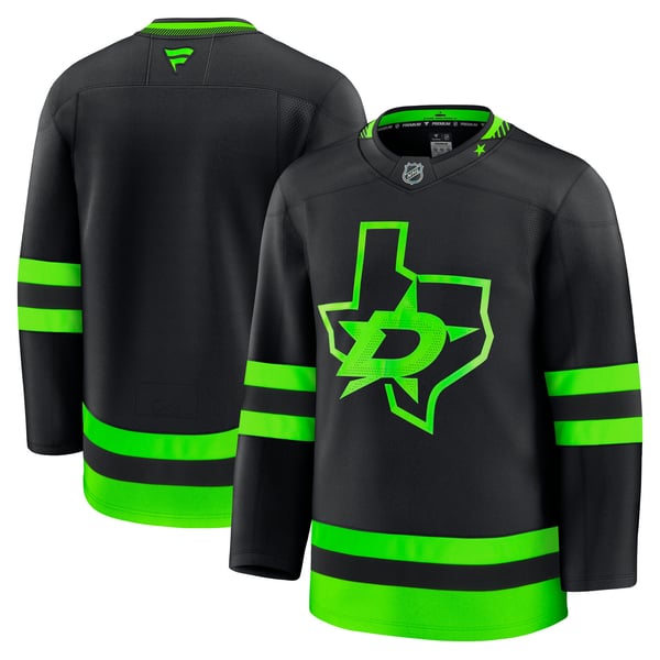 Men's Dallas Stars Fanatics Black Alternate Premium Jersey - Image 1