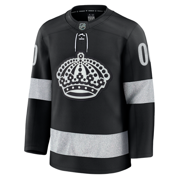 Men's Los Angeles Kings Fanatics Black Alternate Premium Custom Jersey - Image 3