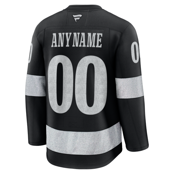 Men's Los Angeles Kings Fanatics Black Alternate Premium Custom Jersey - Image 4