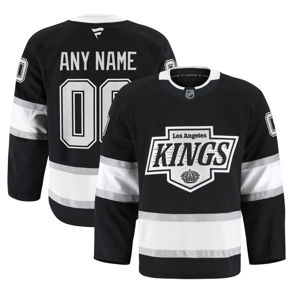 Men's Los Angeles Kings Fanatics Black Home Authentic Pro Custom Jersey - Image 2
