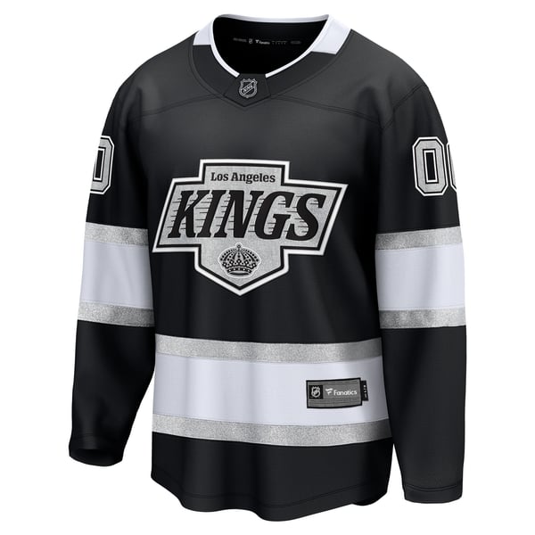 Men's Los Angeles Kings Fanatics Black Home Breakaway Custom Jersey - Image 3