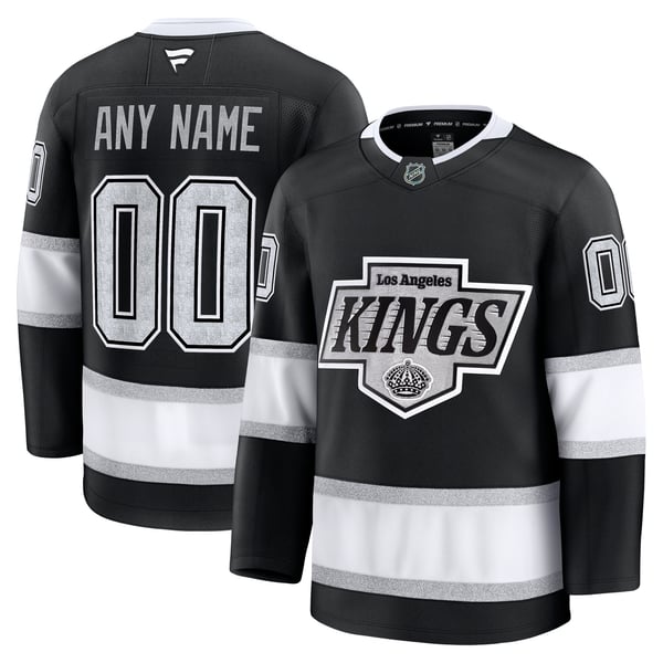 Men's Los Angeles Kings Fanatics Black Home Premium Custom Jersey - Image 1
