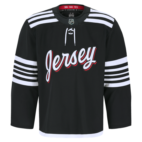 Men's New Jersey Devils Fanatics Black Alternate Authentic Pro Jersey - Image 3