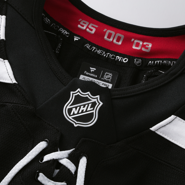 Men's New Jersey Devils Fanatics Black Alternate Authentic Pro Jersey - Image 5