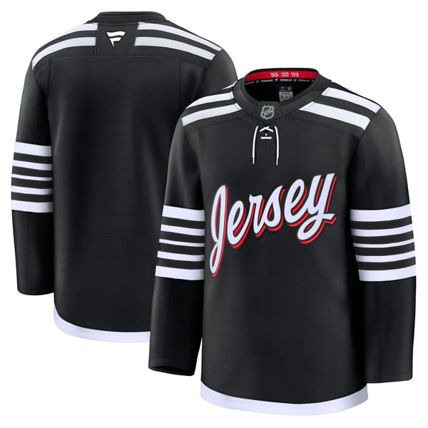 Men's New Jersey Devils Fanatics Black Alternate Premium Jersey - Image 2