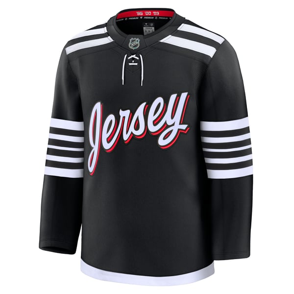 Men's New Jersey Devils Fanatics Black Alternate Premium Jersey - Image 3