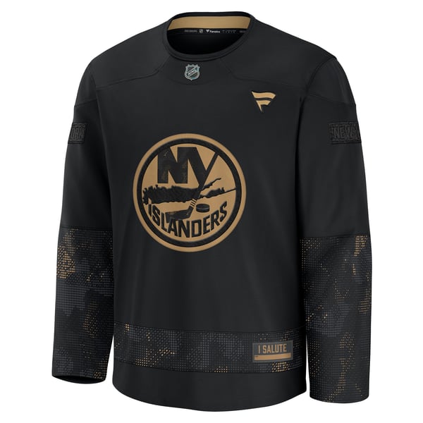 Men's New York Islanders  Fanatics Black 2024 Military Appreciation Practice Jersey - Image 3