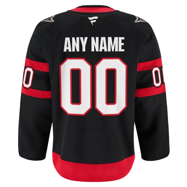Men's Ottawa Senators Fanatics Black Home Authentic Pro Custom Jersey - Image 4