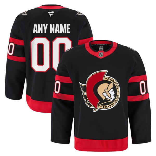 Men's Ottawa Senators Fanatics Black Home Authentic Pro Custom Jersey - Image 1