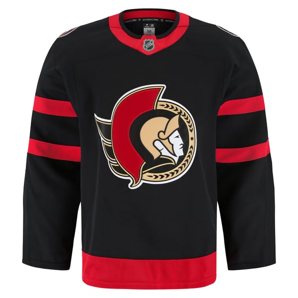 Men's Ottawa Senators Fanatics Black Home Authentic Pro Jersey - Image 3