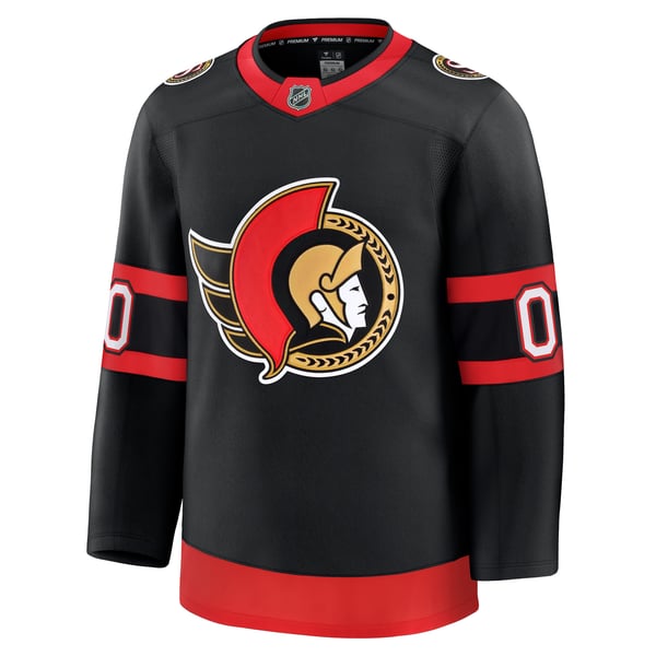 Men's Ottawa Senators Fanatics Black Home Premium Custom Jersey - Image 3