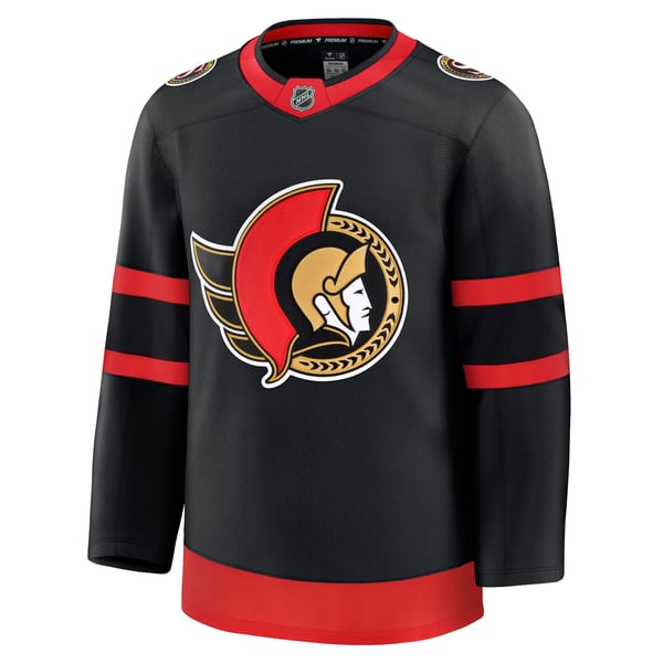Men's Ottawa Senators Fanatics Black Home Premium Jersey - Image 3