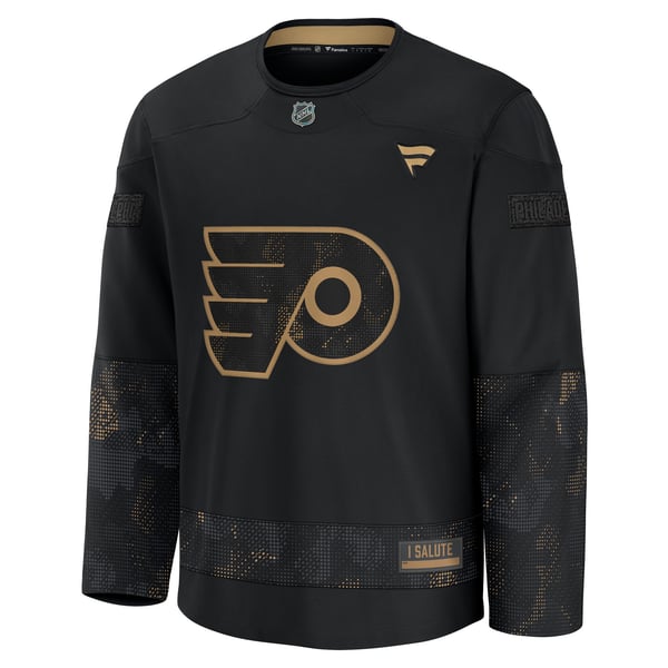 Men's Philadelphia Flyers  Fanatics Black 2024 Military Appreciation Practice Jersey - Image 3