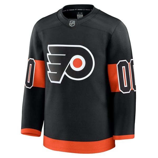 Men's Philadelphia Flyers Fanatics Black Alternate Premium Custom Jersey - Image 3