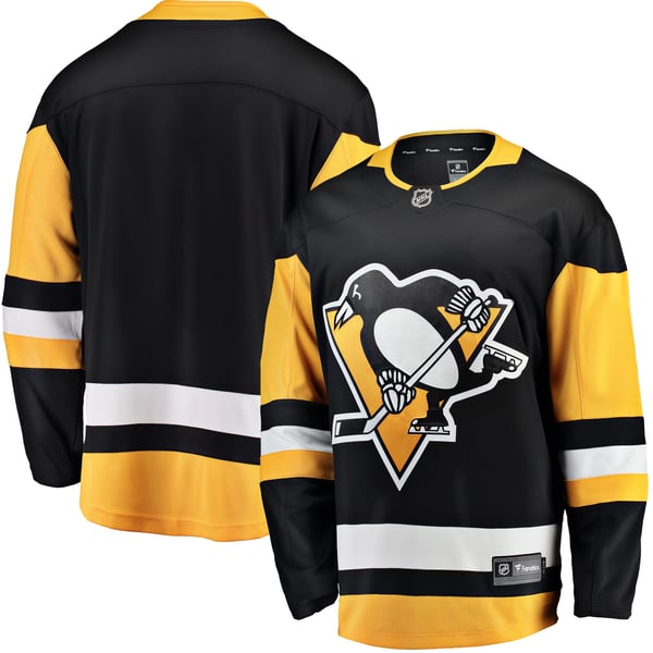 Men's Pittsburgh Penguins Fanatics Black Breakaway Home Jersey - Image 2