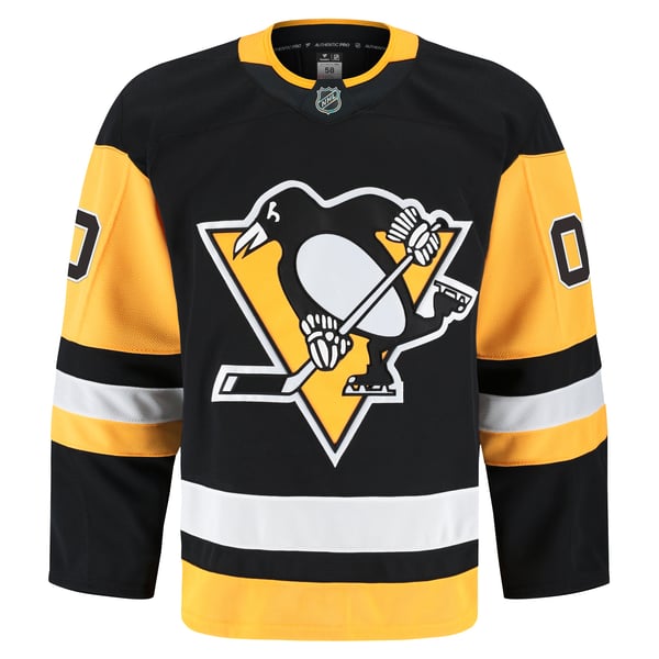 Men's Pittsburgh Penguins Fanatics Black Home Authentic Pro Custom Jersey - Image 3