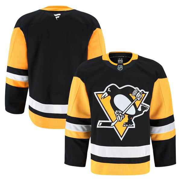 Men's Pittsburgh Penguins Fanatics Black Home Authentic Pro Jersey - Image 2