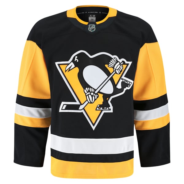 Men's Pittsburgh Penguins Fanatics Black Home Authentic Pro Jersey - Image 3