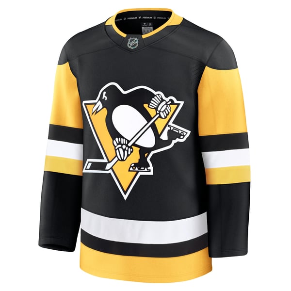 Men's Pittsburgh Penguins Fanatics Black Home Premium Jersey - Image 3