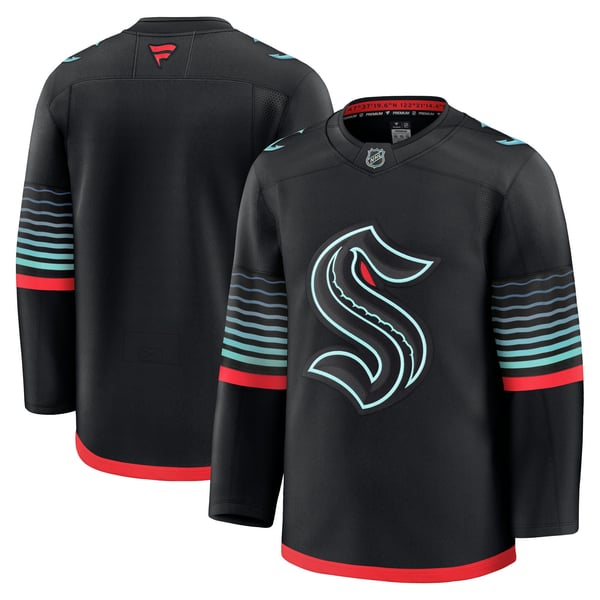 Men's Seattle Kraken  Fanatics Black Alternate Premium Jersey - Image 2