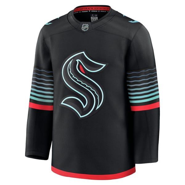 Men's Seattle Kraken  Fanatics Black Alternate Premium Jersey - Image 3