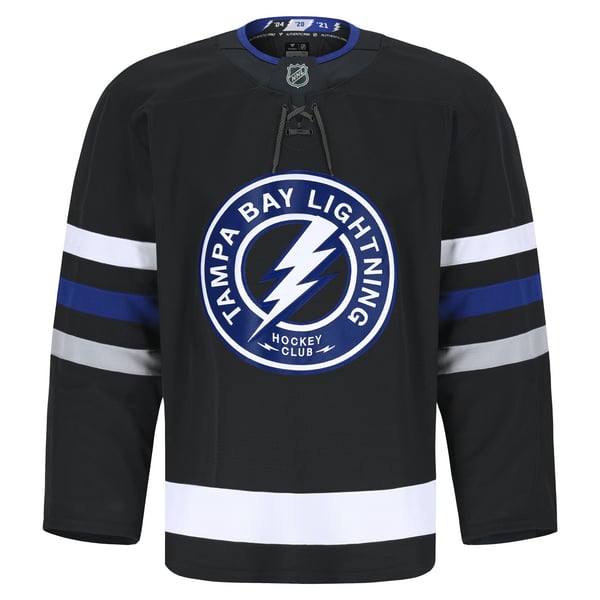 Men's Tampa Bay Lightning Fanatics Black Alternate Authentic Pro Jersey - Image 3