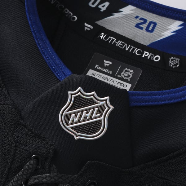 Men's Tampa Bay Lightning Fanatics Black Alternate Authentic Pro Jersey - Image 5