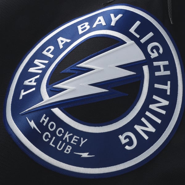 Men's Tampa Bay Lightning Fanatics Black Alternate Authentic Pro Jersey - Image 6
