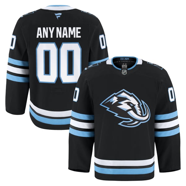 Men's Utah Mammoth Fanatics Black Home Authentic Pro Custom Jersey - Image 2
