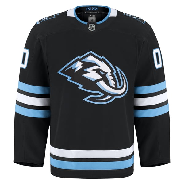 Men's Utah Mammoth Fanatics Black Home Authentic Pro Custom Jersey - Image 3