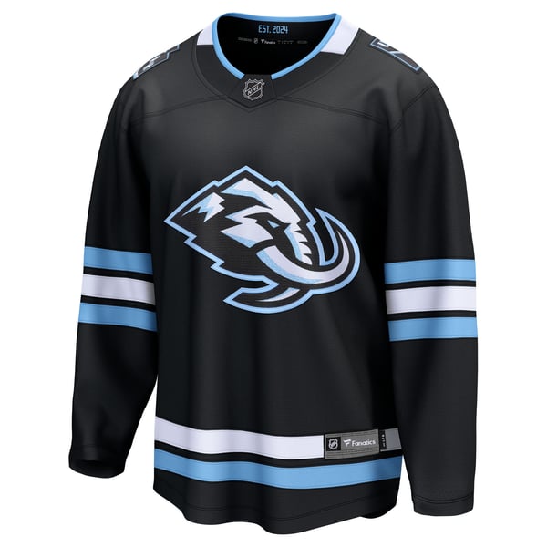 Men's Utah Mammoth Fanatics Black Home Breakaway Jersey - Image 3