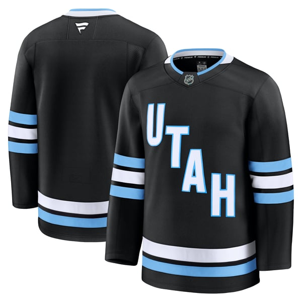 Men's Utah Mammoth Fanatics Black Home Premium Jersey - Image 2