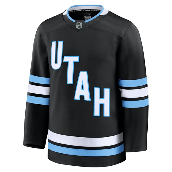 Men's Utah Mammoth Fanatics Black Home Premium Jersey - Image 3