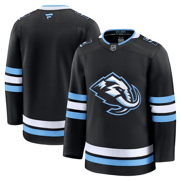 Men's Utah Mammoth Fanatics Black Home Premium Jersey - Image 1