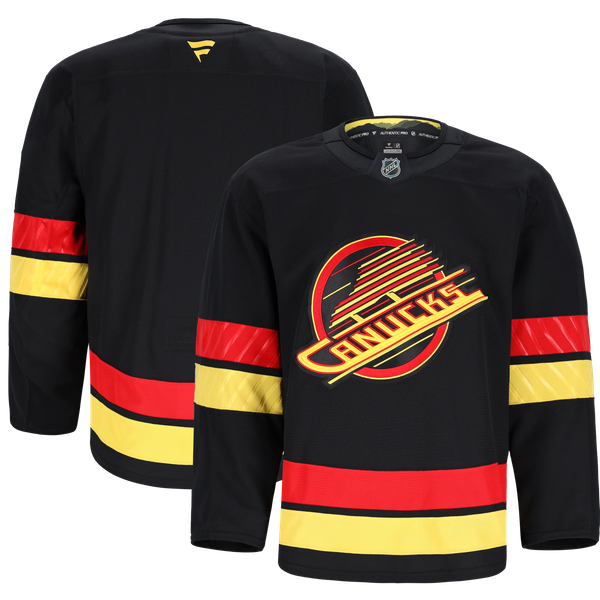 Men's Vancouver Canucks Fanatics Black Alternate Authentic Pro Jersey - Image 1