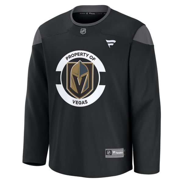 Men's Vegas Golden Knights Fanatics Black Practice Jersey - Image 3