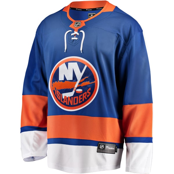 Men's New York Islanders Fanatics Blue Breakaway Home Jersey - Image 3