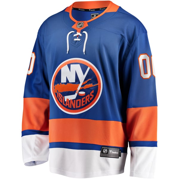 Men's New York Islanders Fanatics Blue Home Breakaway Custom Jersey - Image 3