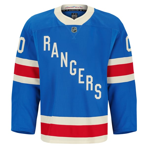 Men's New York Rangers  Fanatics Blue Centennial Authentic Pro Custom Jersey - Image 3