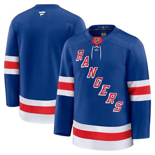 Men's New York Rangers Fanatics Blue Home Premium Jersey - Image 1