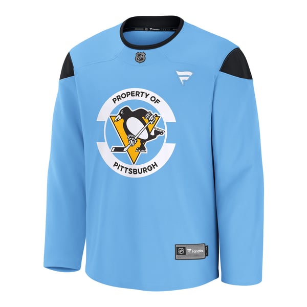 Men's Pittsburgh Penguins Fanatics Blue Practice Jersey - Image 3
