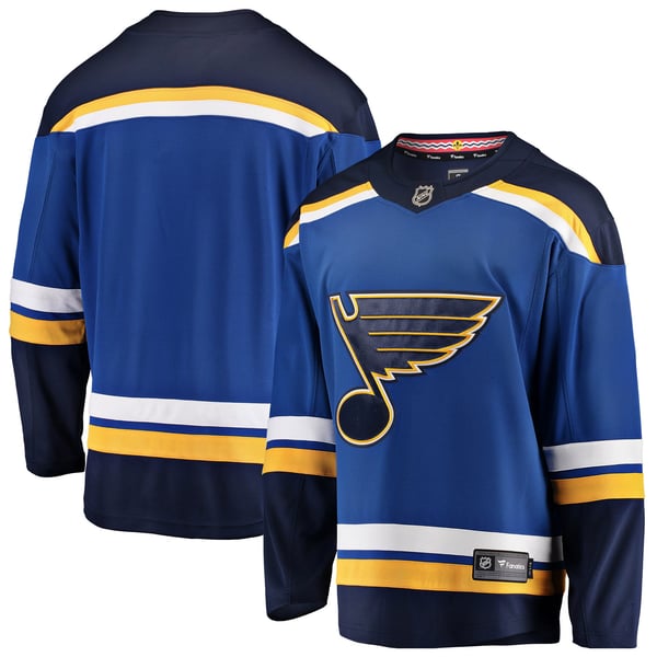 Men's St. Louis Blues Fanatics Blue Breakaway Home Jersey - Image 2