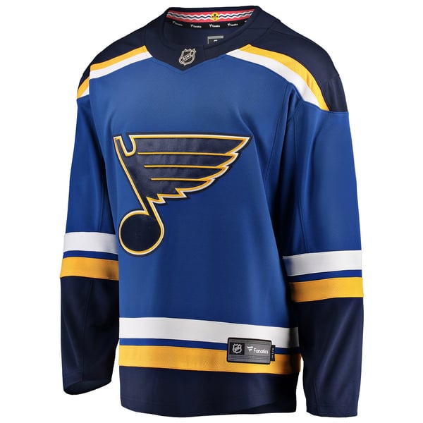 Men's St. Louis Blues Fanatics Blue Breakaway Home Jersey - Image 3