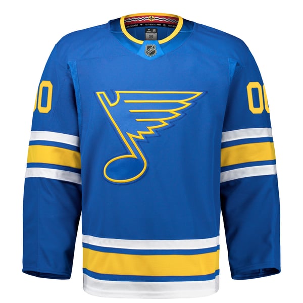 Men's St. Louis Blues Fanatics Blue Home Authentic Pro Custom Jersey - Image 3