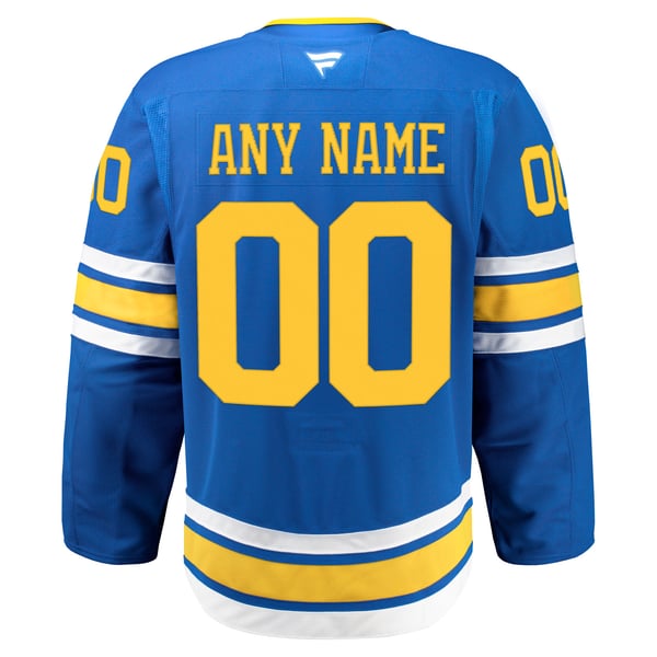 Men's St. Louis Blues Fanatics Blue Home Authentic Pro Custom Jersey - Image 4